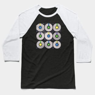 Retro Art - Floppy Disks Baseball T-Shirt